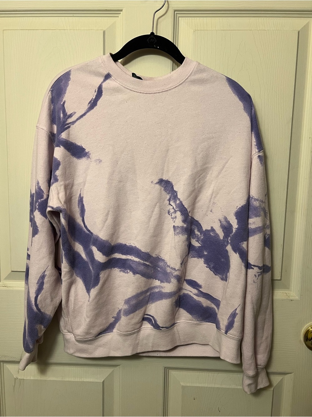 Wild fable purple and white tie-dye crewneck sweatshirt
